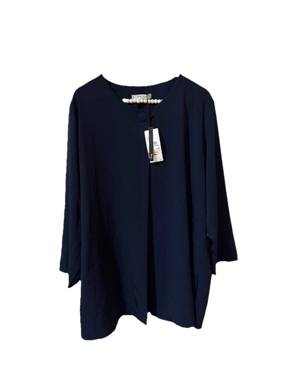 PiaZaitalia Navy Blue Kimono Topper Jacket 3XL NWT